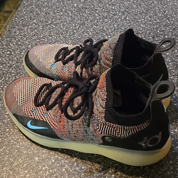 Mens Nike Zoom  KD 11 Multi Color FlyKnit Style Basketball Shoes Size 10 - Picture 3 of 16
